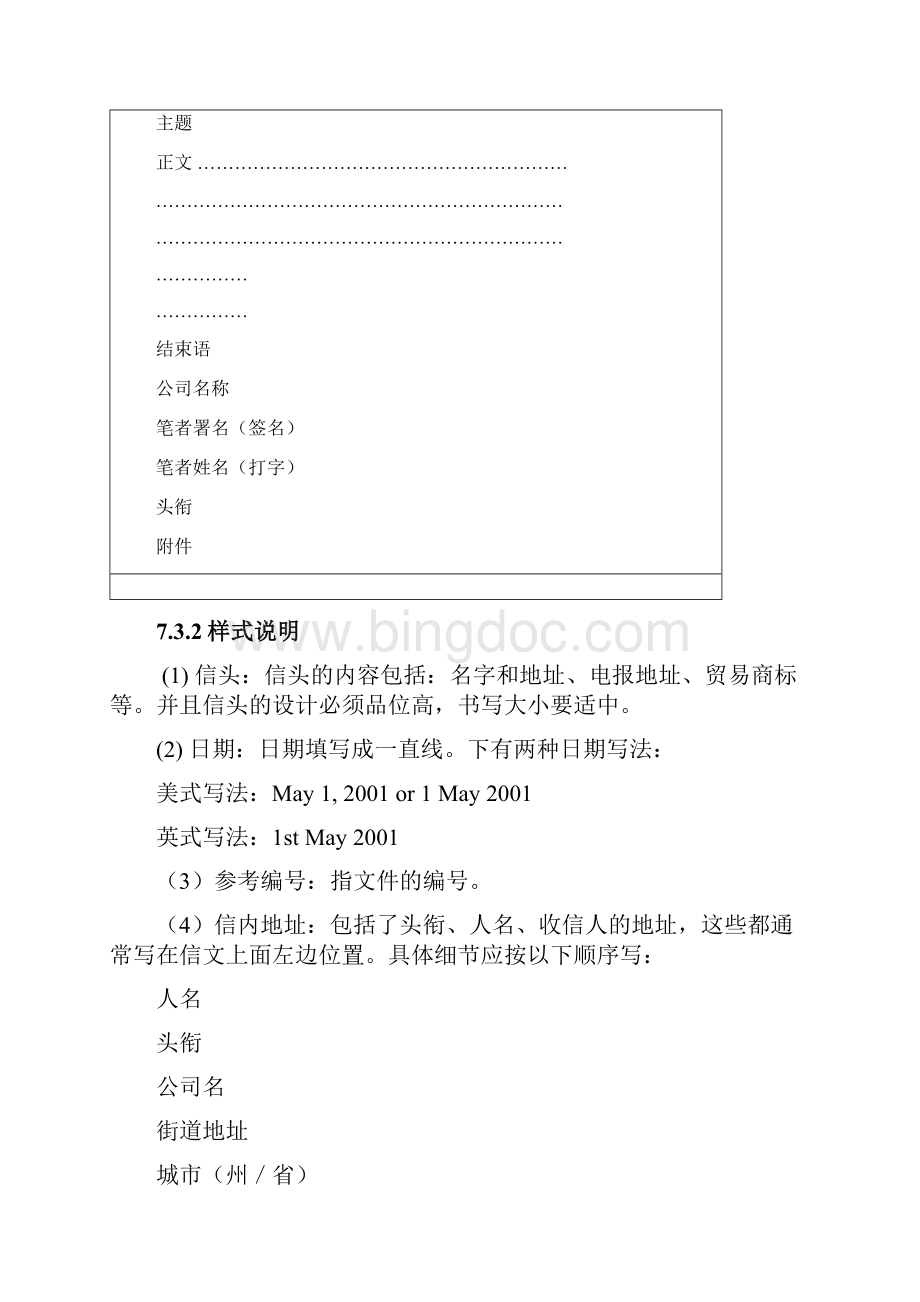 CHAPTER 7GOOD BUSINESS LETTER规范的商业信函.docx_第3页