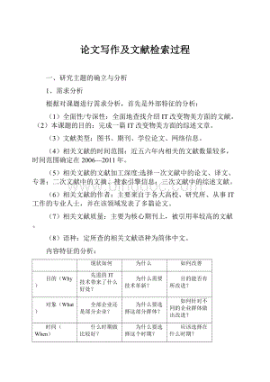 论文写作及文献检索过程.docx