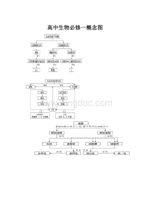 高中生物必修一概念图.docx