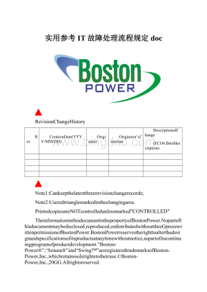 实用参考IT故障处理流程规定doc.docx