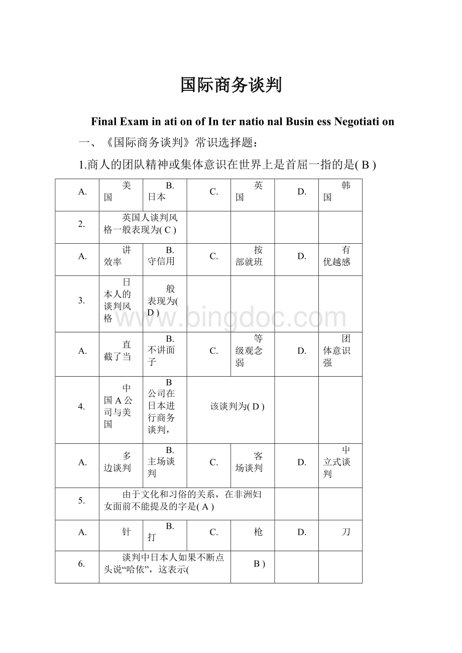 国际商务谈判.docx