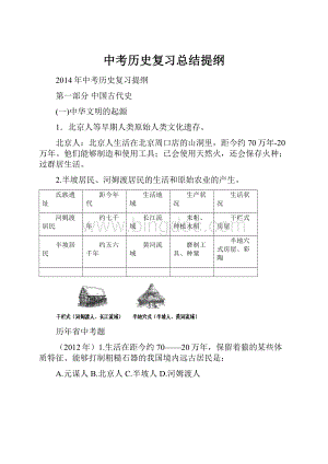 中考历史复习总结提纲.docx