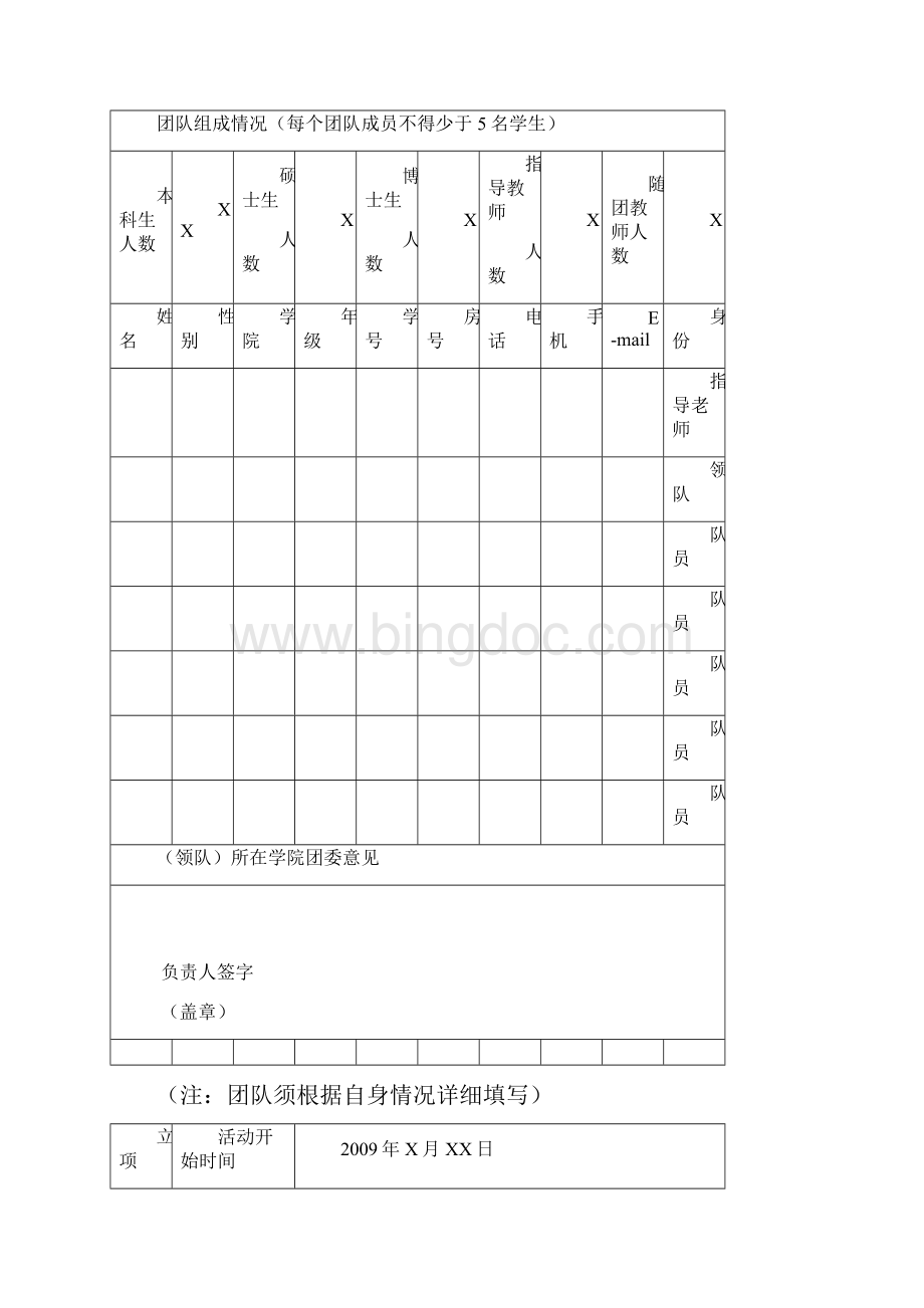 华南农业大学学生暑期社会实践团队立项登记表.docx_第3页