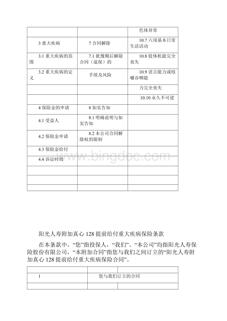 阳光人寿附加真心128提前给付重大疾病保险条款Final.docx_第3页