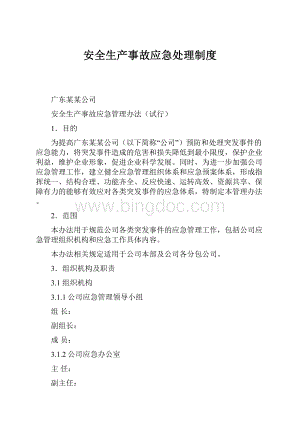 安全生产事故应急处理制度.docx