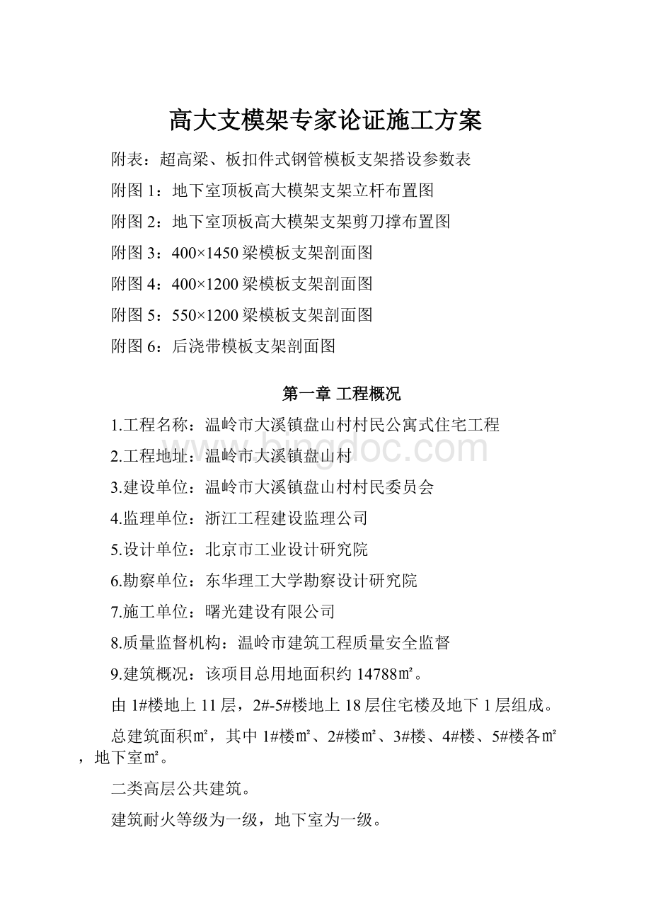 高大支模架专家论证施工方案.docx_第1页