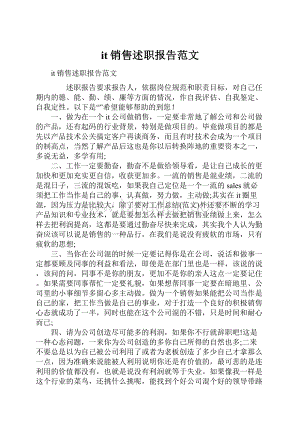 it销售述职报告范文.docx