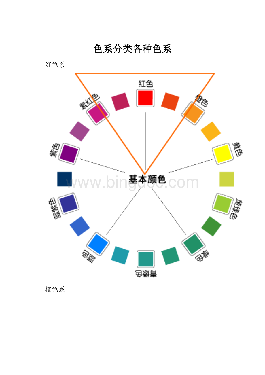 色系分类各种色系.docx