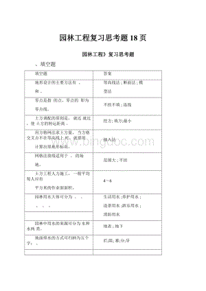 园林工程复习思考题18页.docx