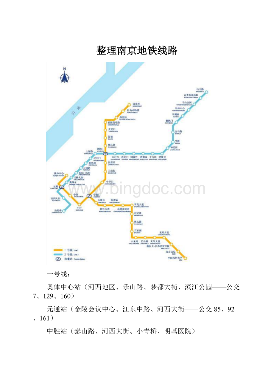 整理南京地铁线路.docx_第1页