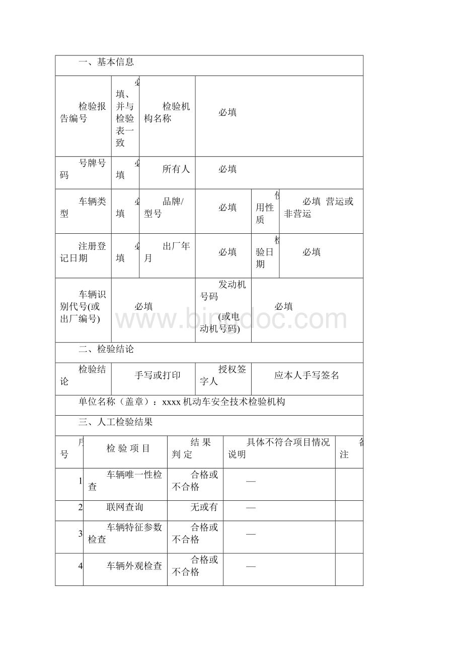 机动车检验报告和仪器设备检验表.docx_第2页