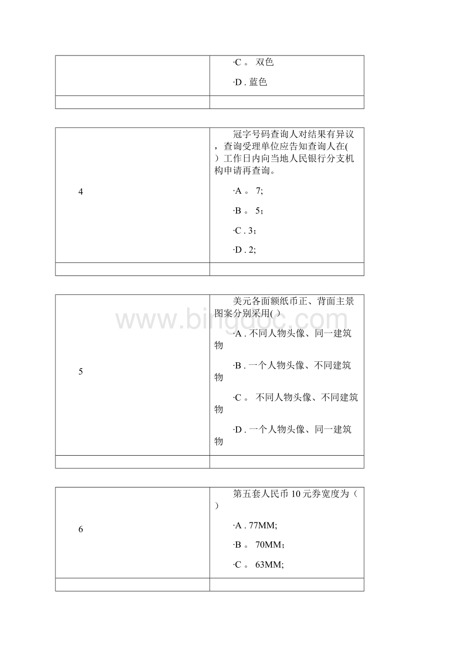 反假货币培训考试模拟试题及答案.docx_第2页