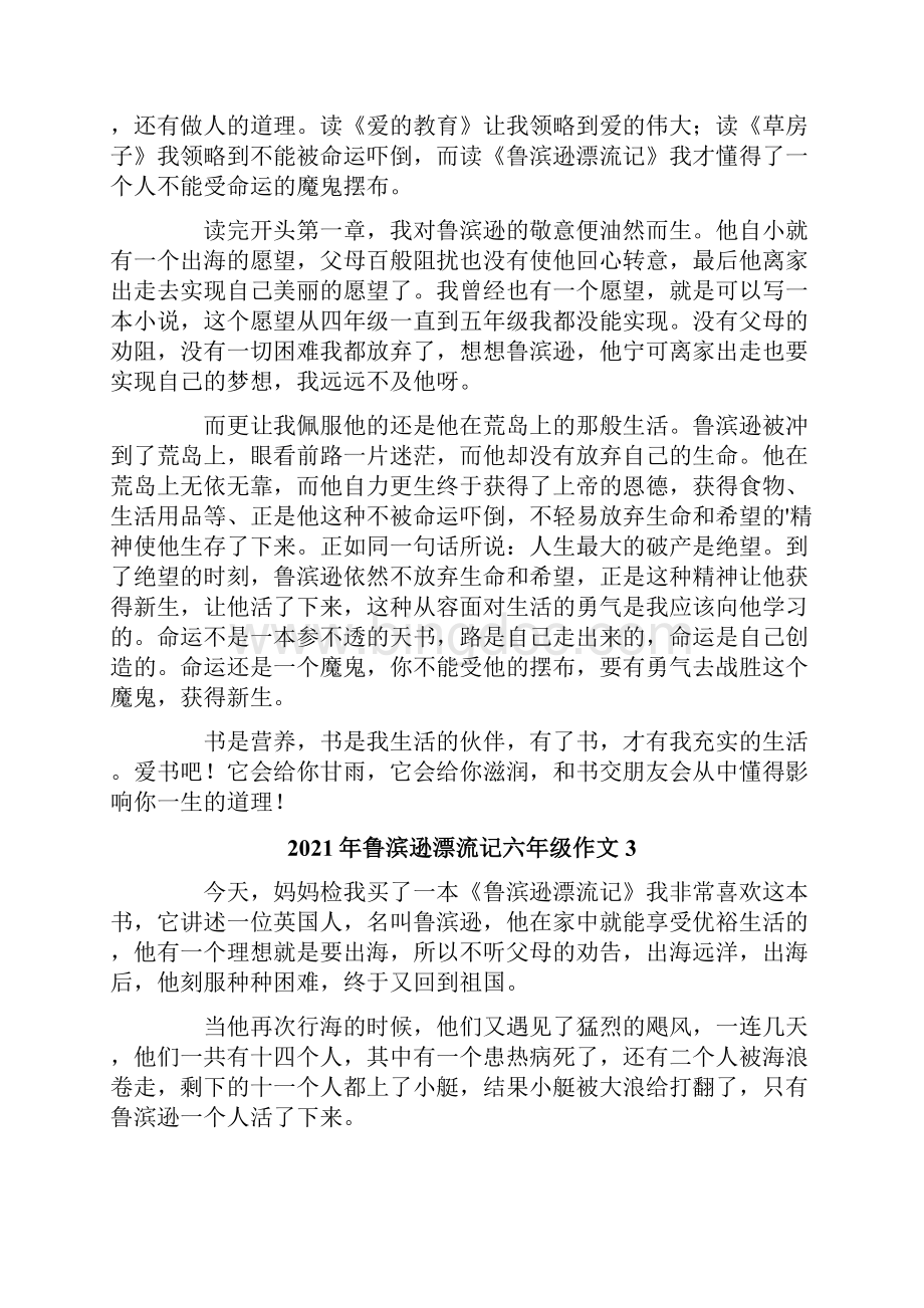 鲁滨逊漂流记六年级作文.docx_第2页