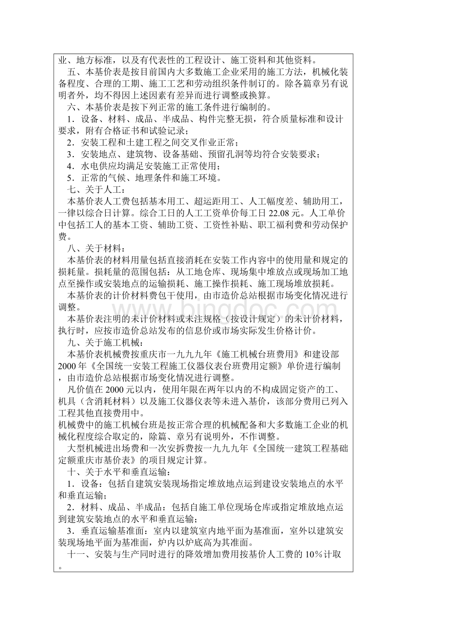 重庆市安装工程费用定额.docx_第2页