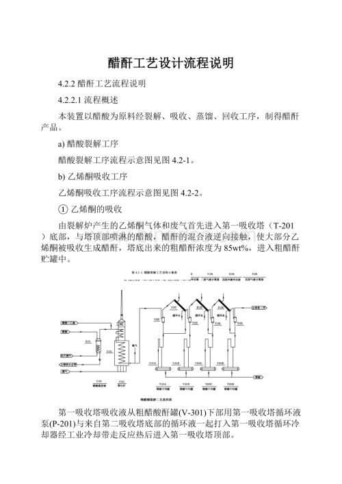 醋酐工艺设计流程说明.docx