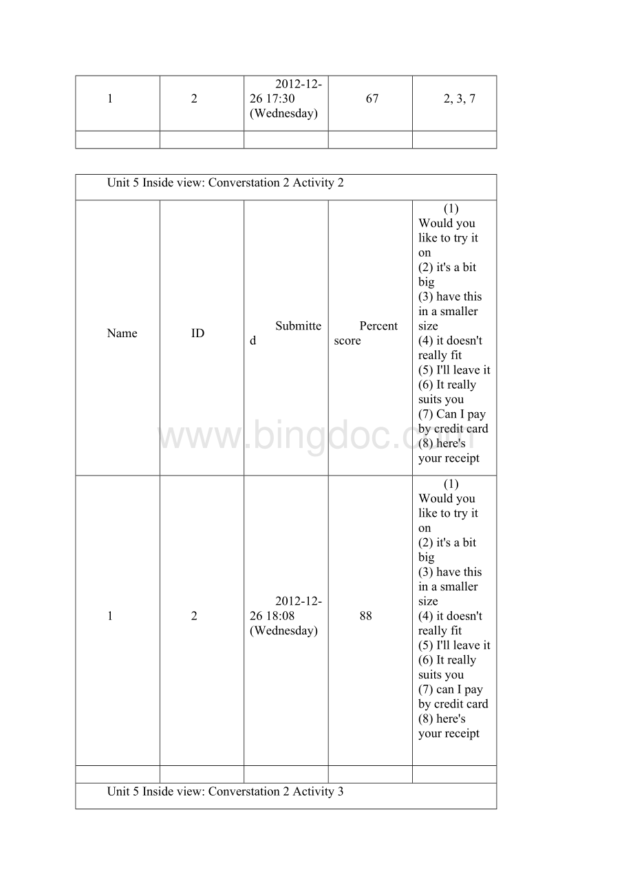 新世界大学英语视听说158单元答案.docx_第2页