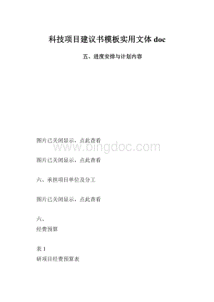 科技项目建议书模板实用文体doc.docx