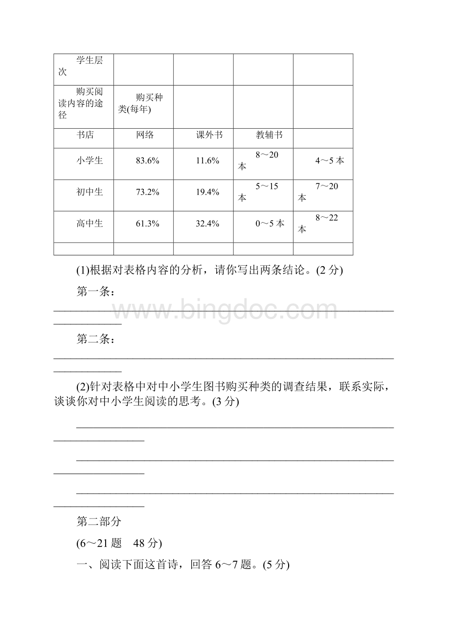 七年级下册语文期末检测卷B 2.docx_第3页