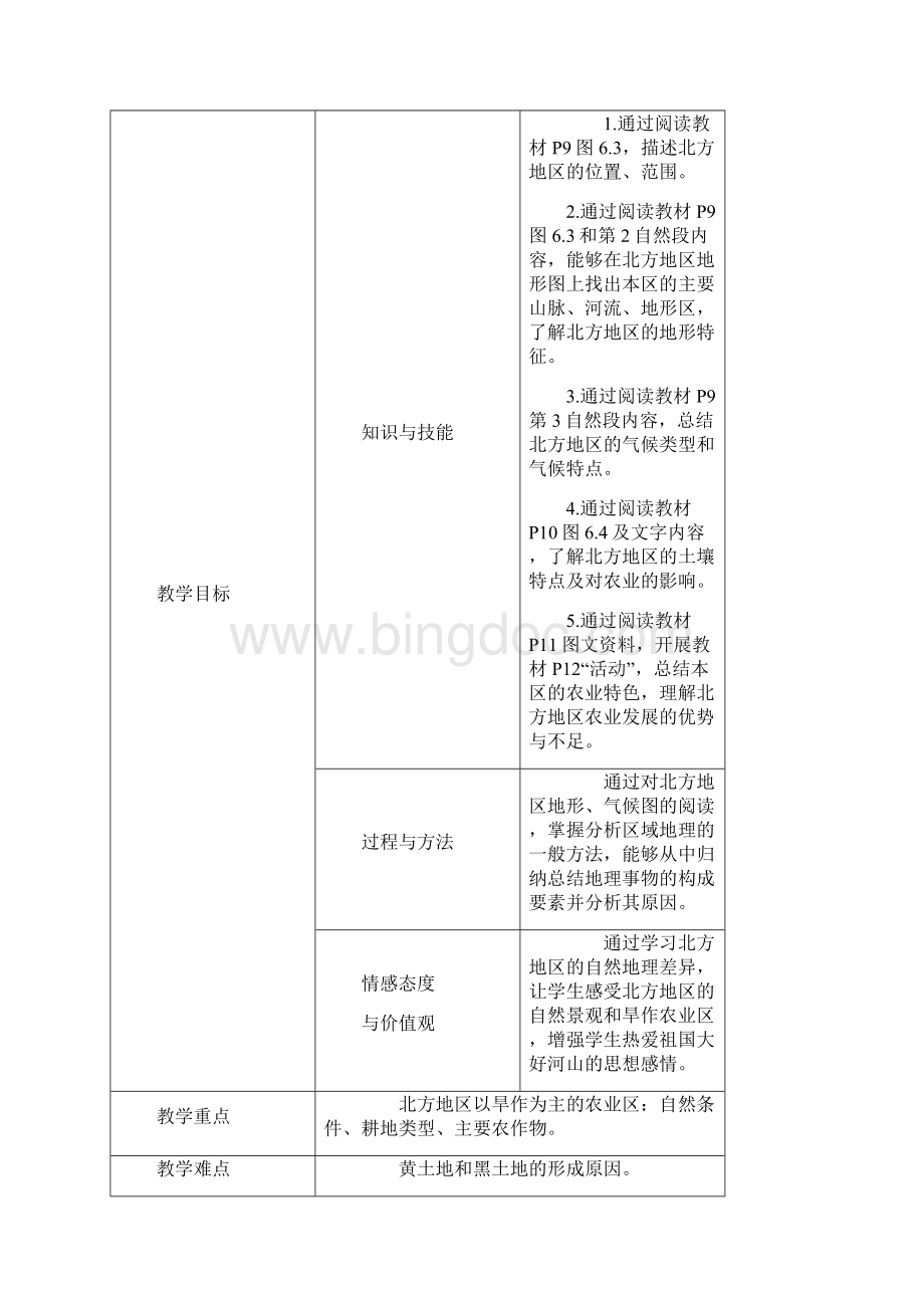 最新地理八年级下册第六章第1节《北方地区的自然特征与农业》省优质课一等奖课教案.docx_第2页