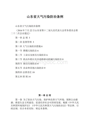 山东省大气污染防治条例.docx