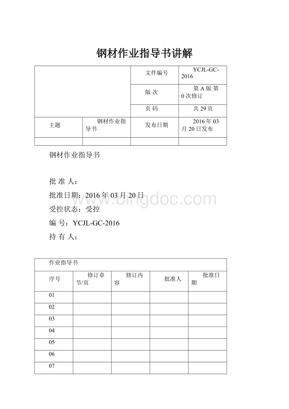 钢材作业指导书讲解.docx_第1页