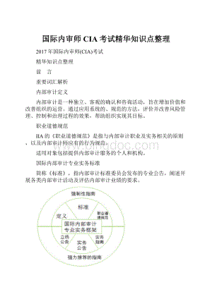 国际内审师CIA考试精华知识点整理.docx