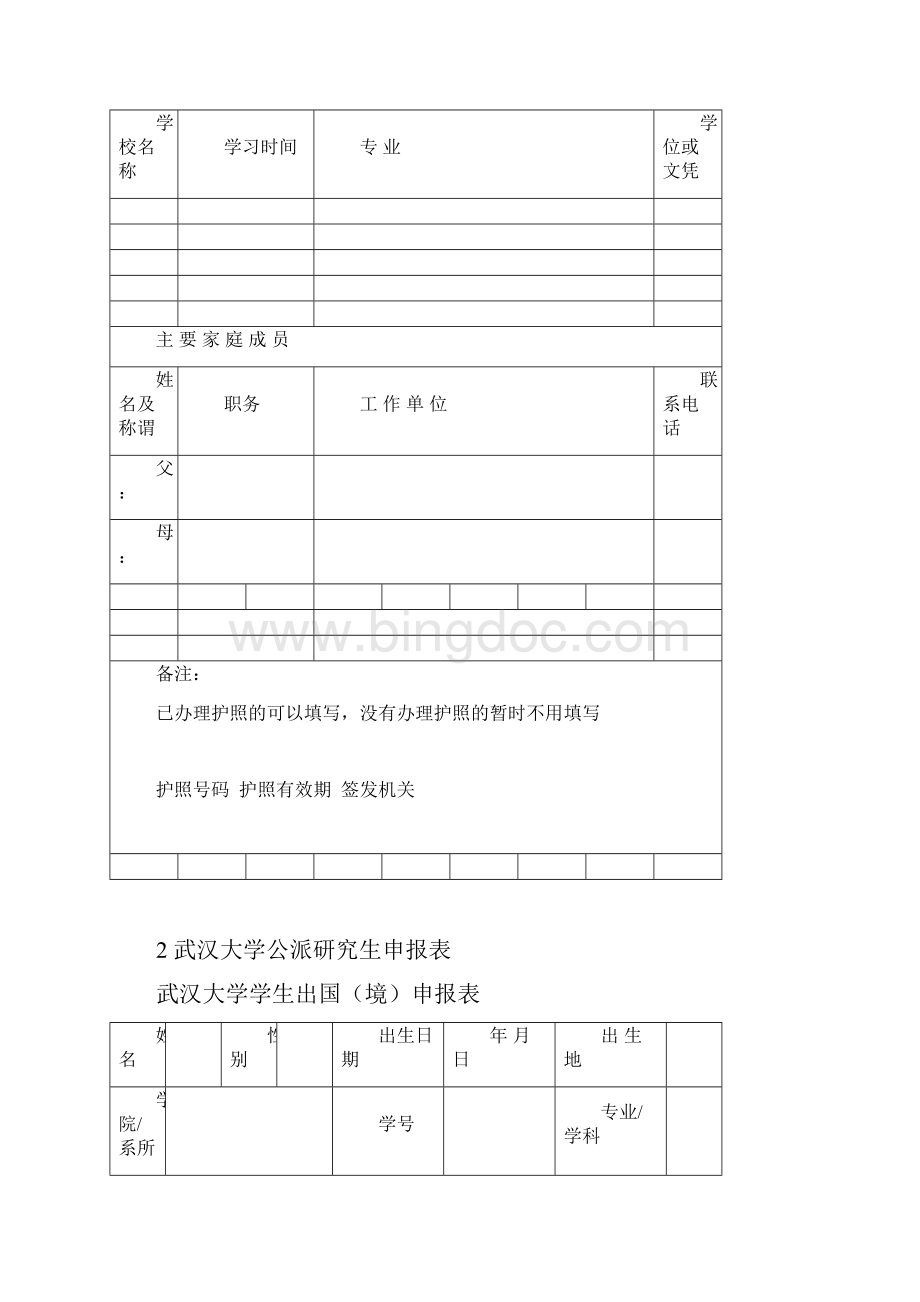 武汉大学国家建设高水平大学公派研究生项目申请材料清单.docx_第3页