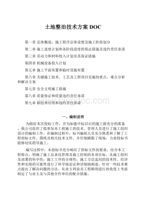 土地整治技术方案DOC.docx