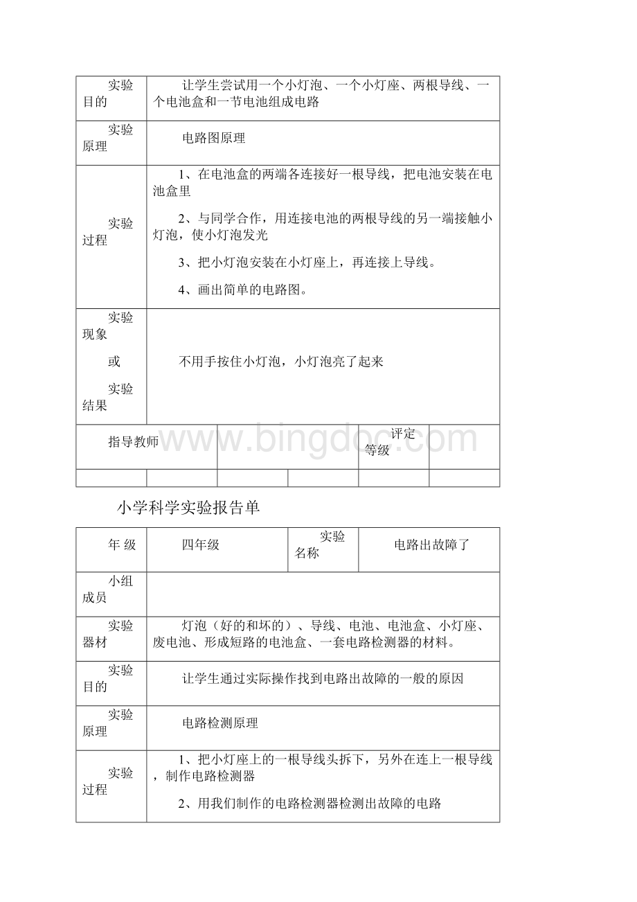 小学四年级科学实验报告单.docx_第2页