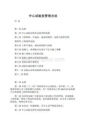 中心试验室管理办法.docx