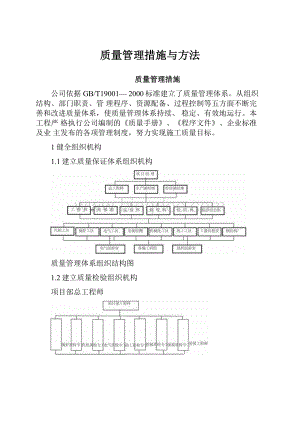 质量管理措施与方法.docx