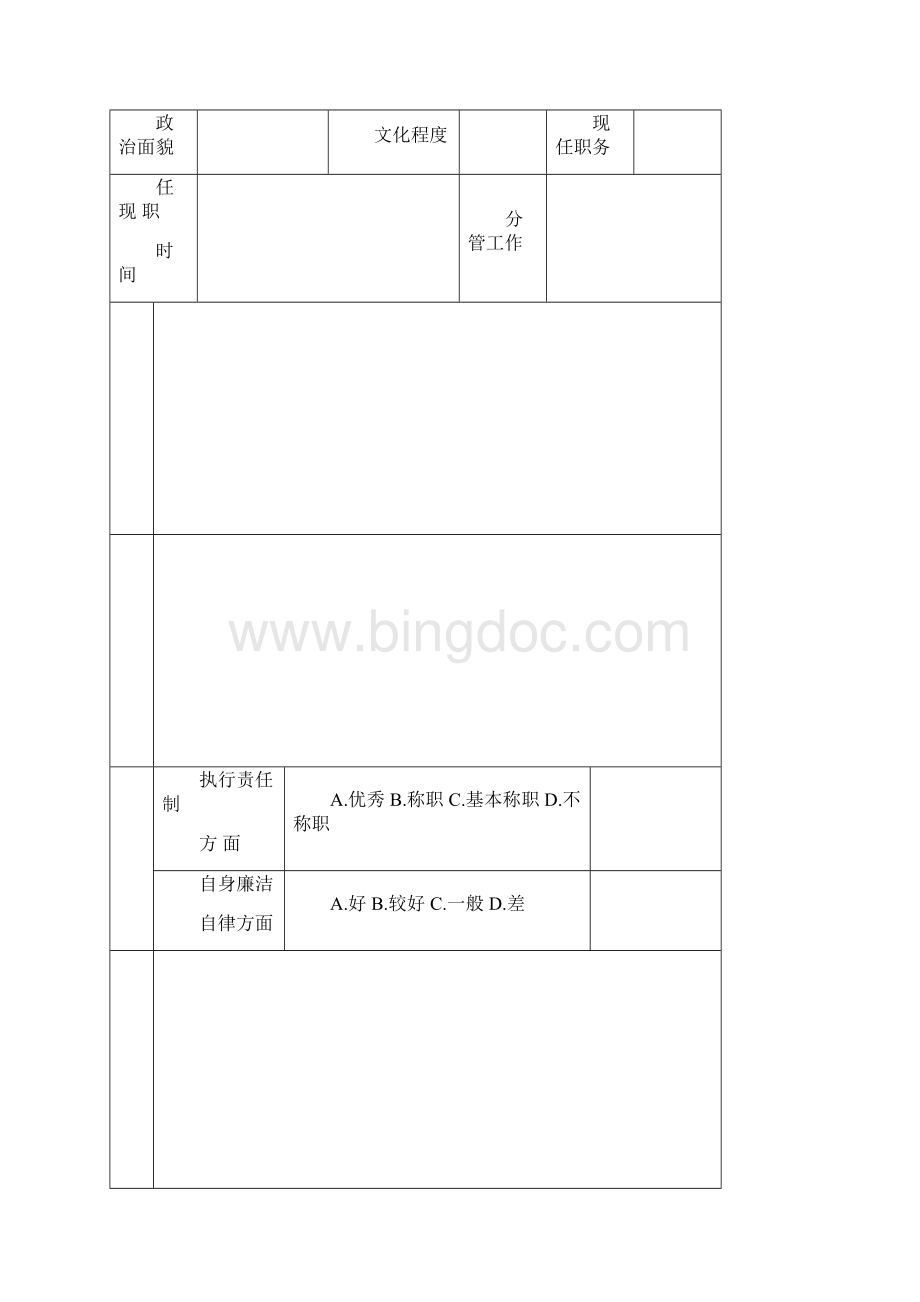 领导班子落实党风廉政建设责任制情况考核登记表.docx_第3页