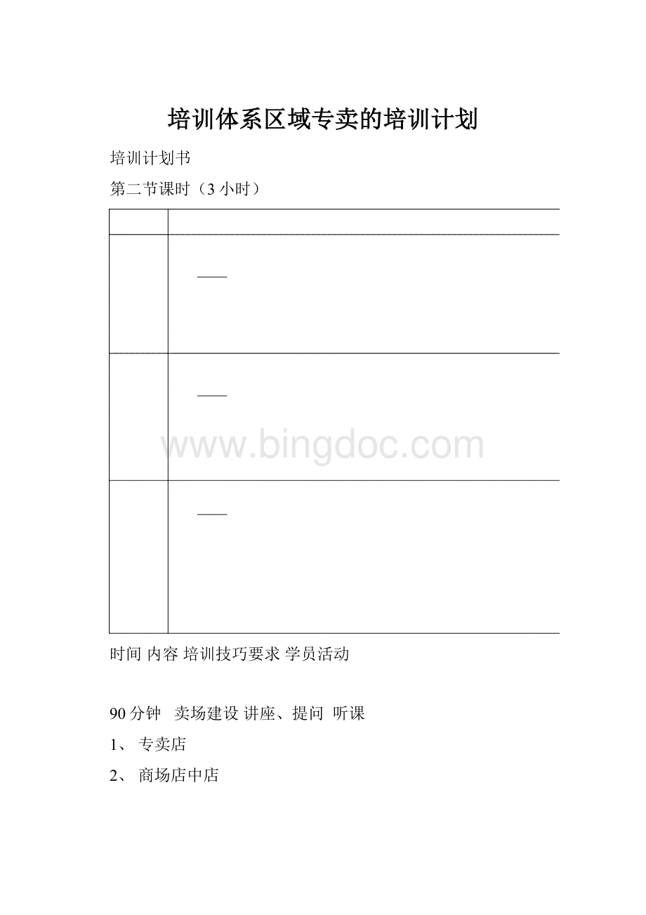 培训体系区域专卖的培训计划.docx