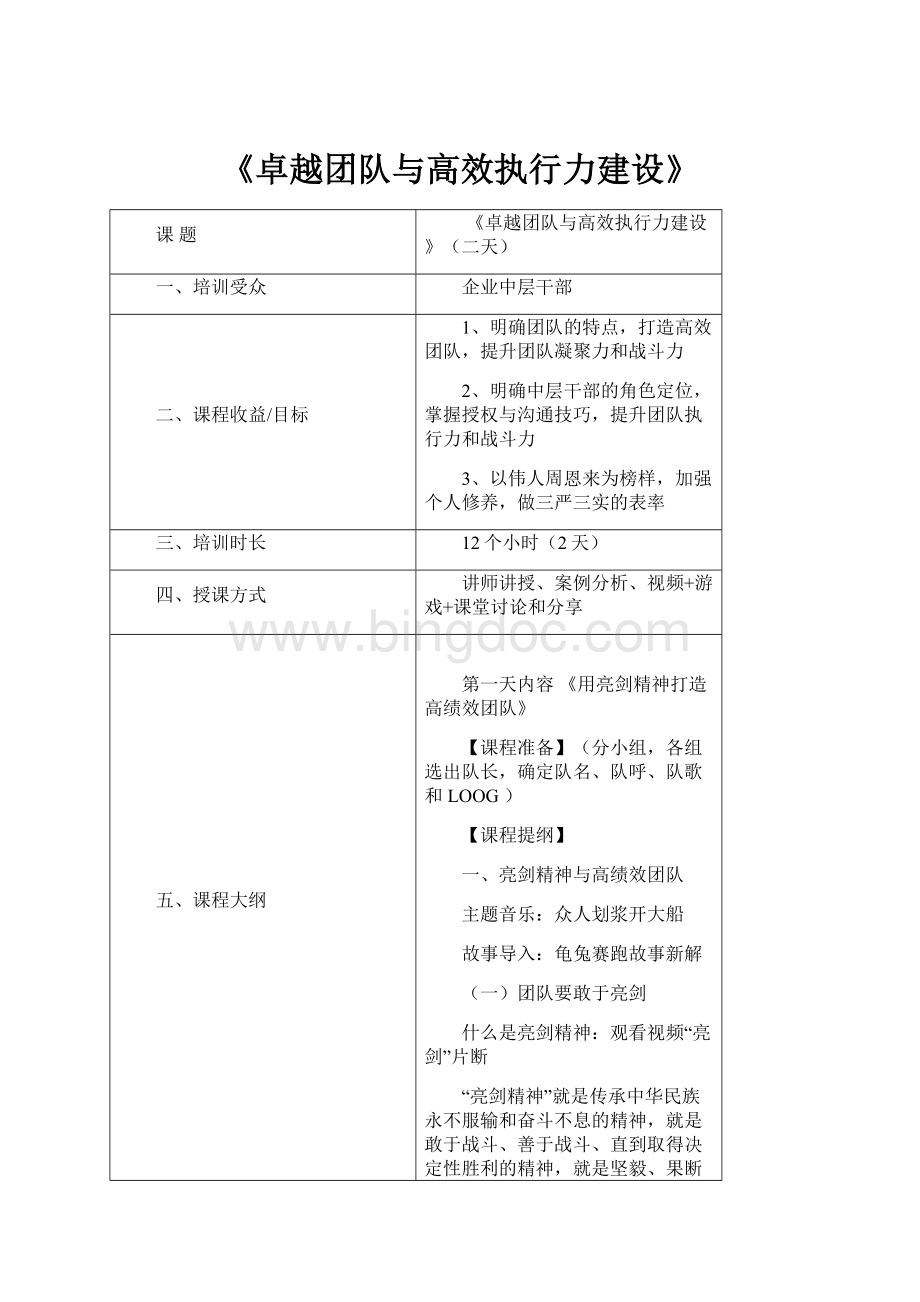 《卓越团队与高效执行力建设》.docx_第1页