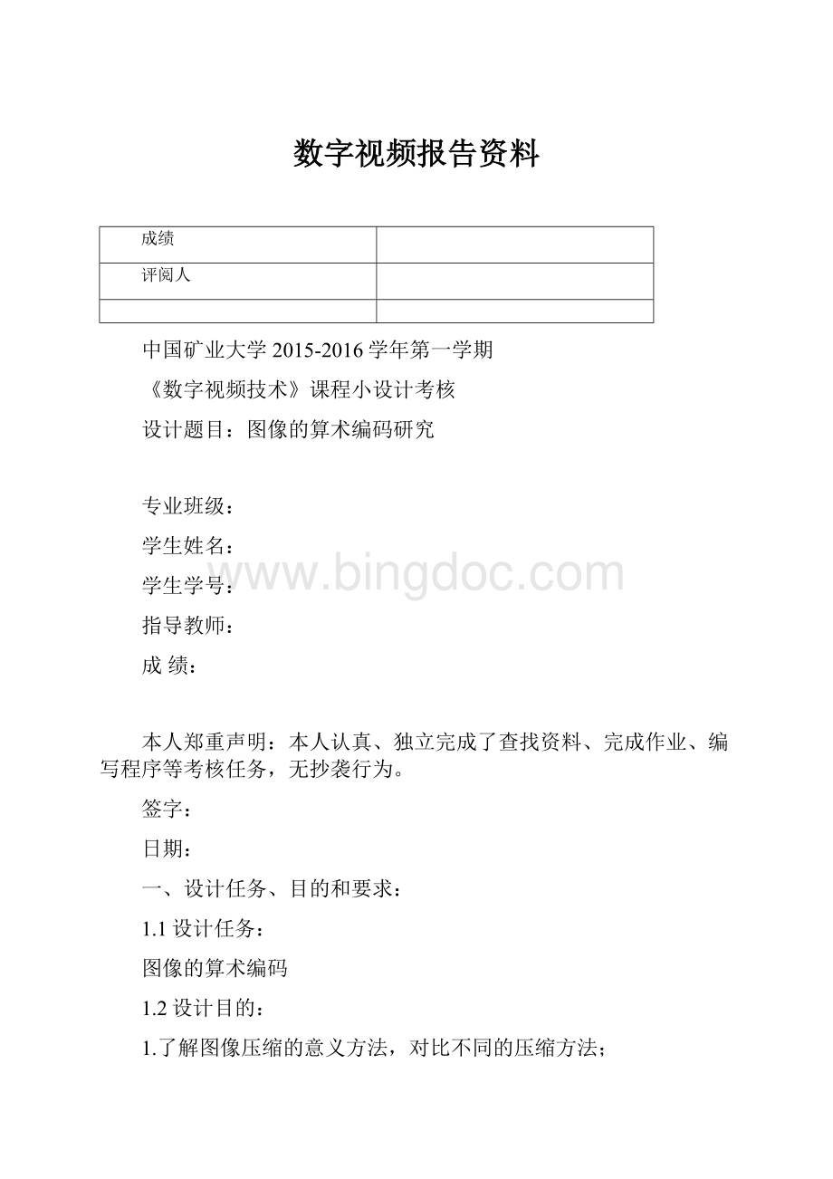 数字视频报告资料.docx