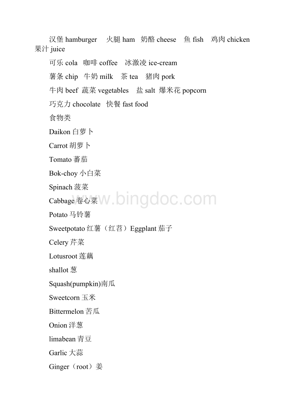 小学常用食物英语单词.docx_第2页