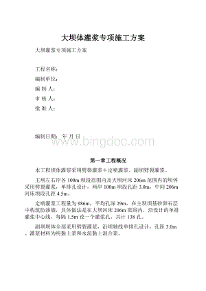 大坝体灌浆专项施工方案.docx