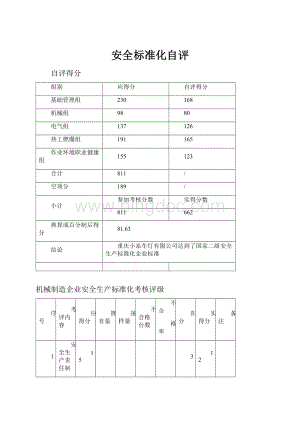 安全标准化自评.docx