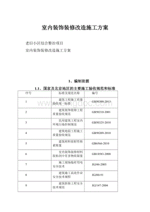 室内装饰装修改造施工方案.docx