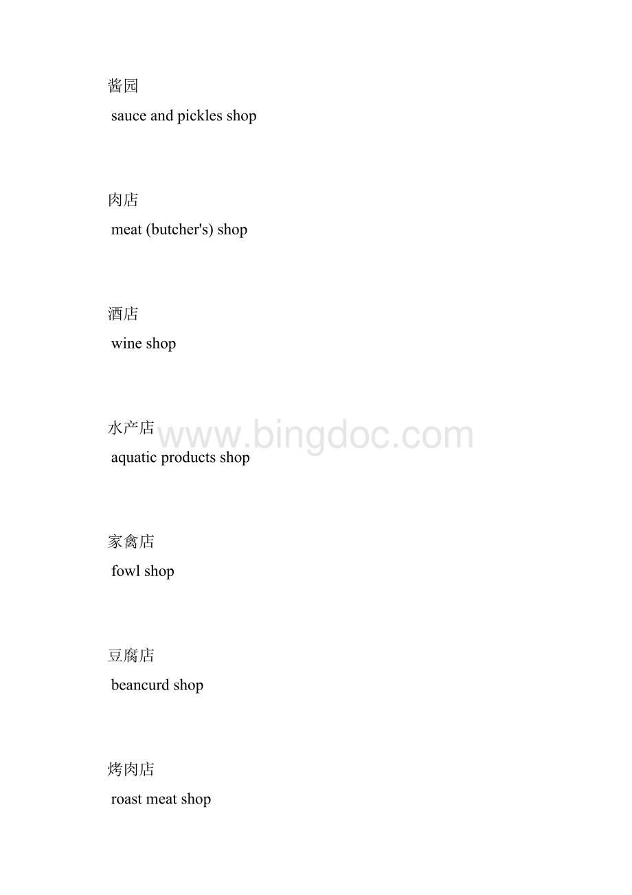 各种商店的英文名称.docx_第2页