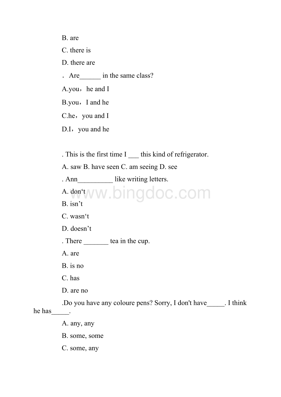 小升初六年级英语单选题练习题大全6.docx_第2页