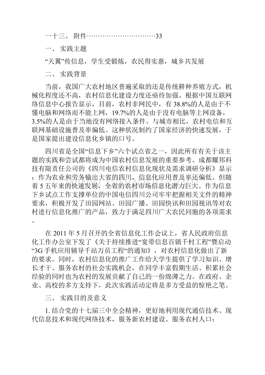 信息下乡暑期社会实践策划书.docx_第3页