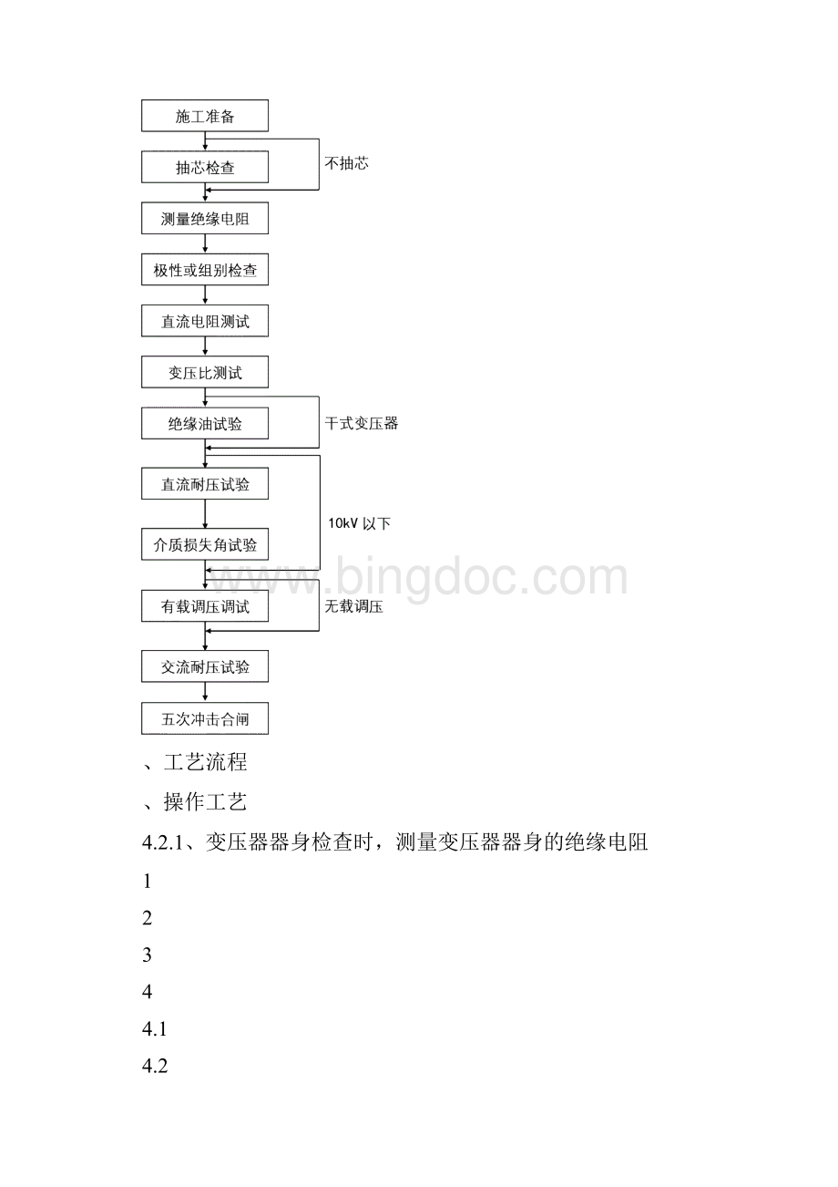 312变压器箱式变电站试验施工工艺标准.docx_第3页