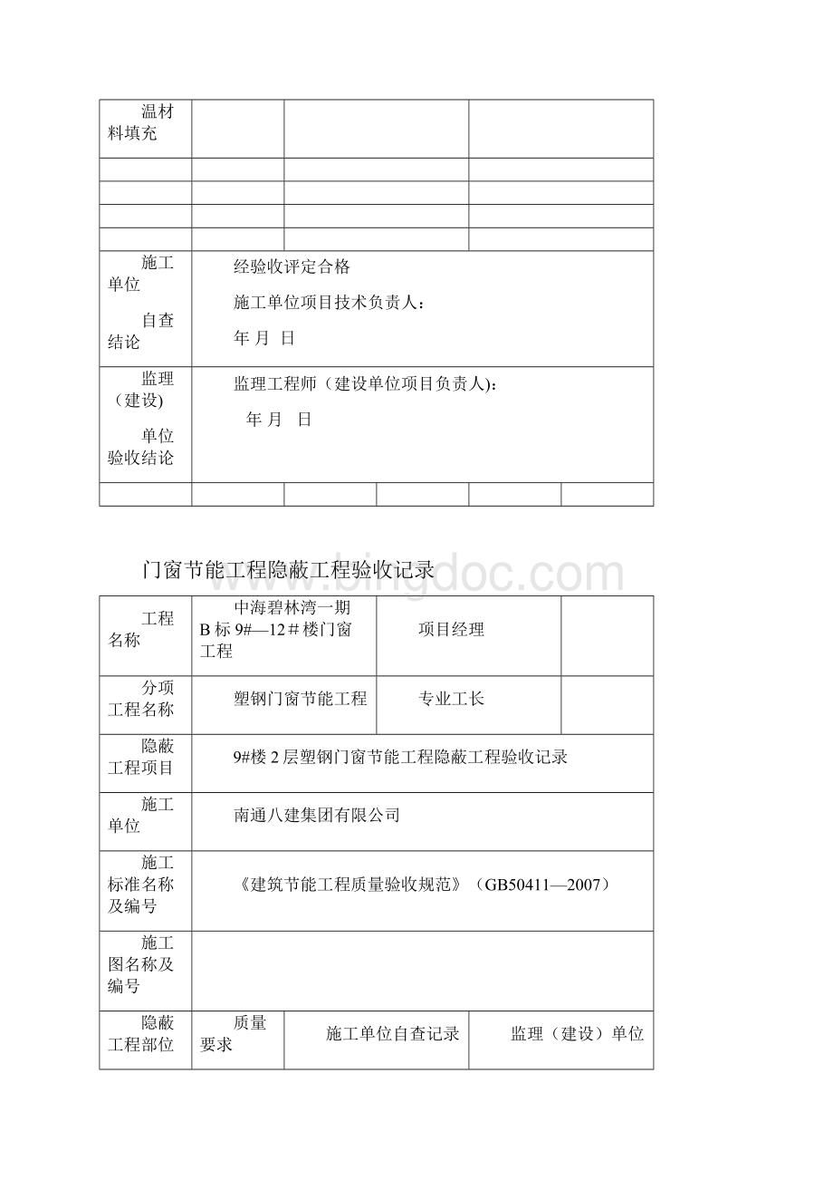 门窗节能隐蔽验收记录36732范本模板.docx_第2页