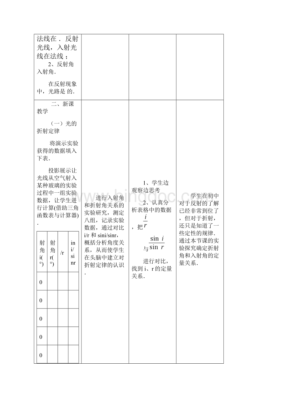 光的反射与折射导学案资料.docx_第3页