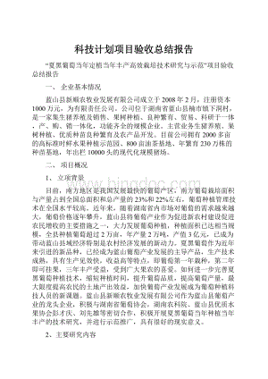 科技计划项目验收总结报告.docx