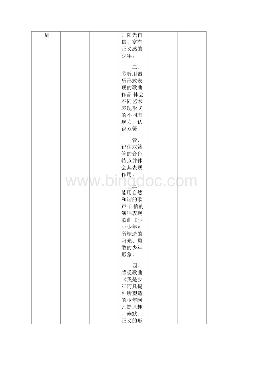 新人音版四年级下册音乐计划.docx_第3页