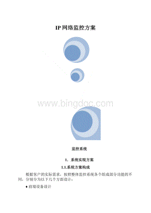 IP网络监控方案.docx