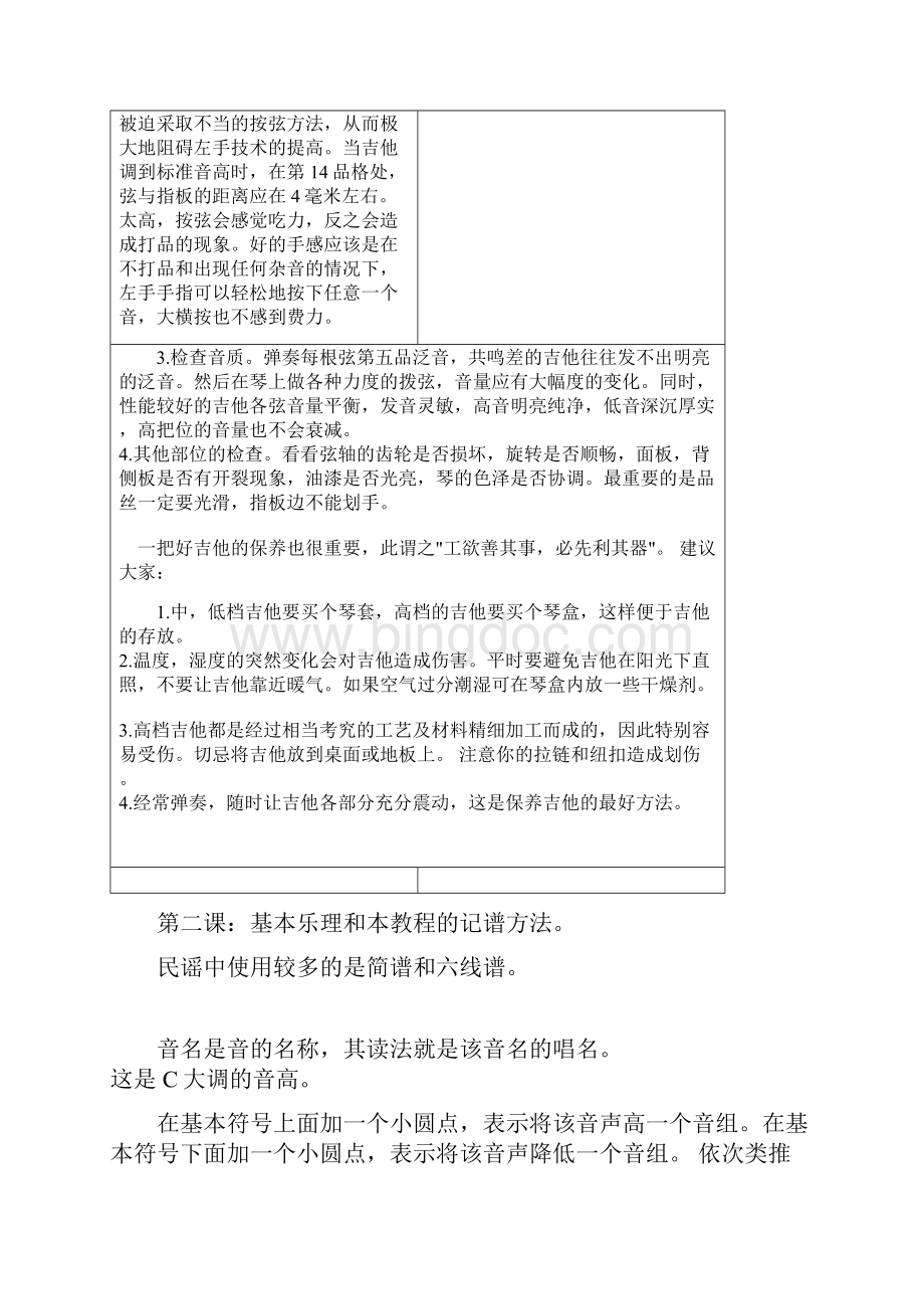 民谣吉他教程资料1.docx_第2页