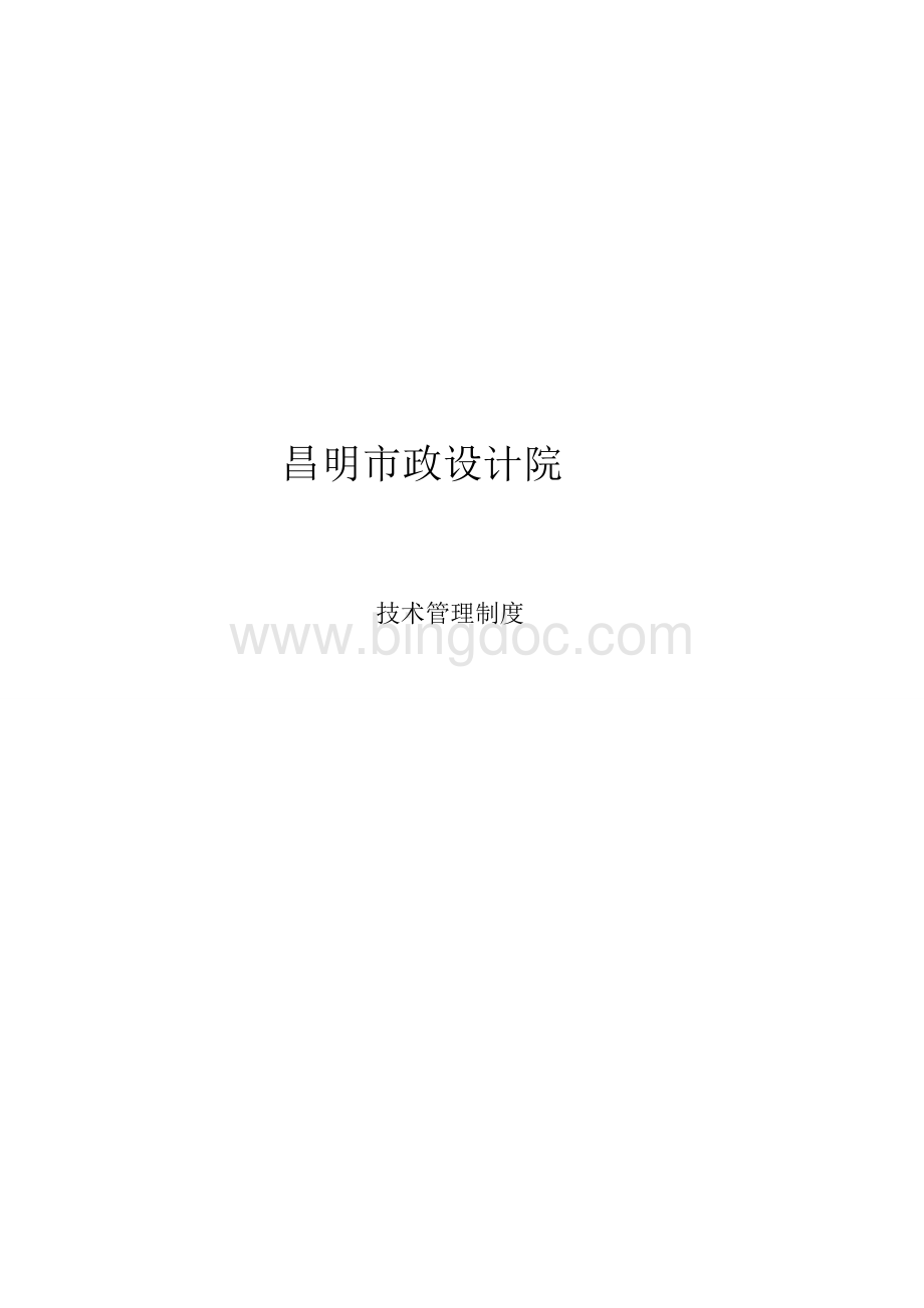 设计院技术管理制度DOC.doc